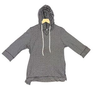 Avenue striped knit hoodie